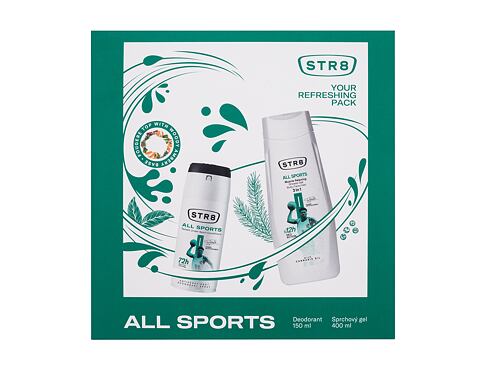 Antiperspirant STR8 All Sports 150 ml poškozená krabička Kazeta