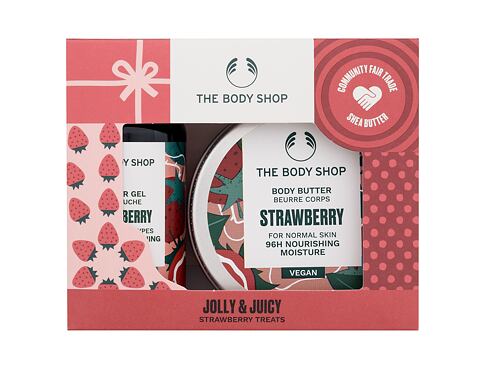 Sprchový gel The Body Shop Strawberry  Jolly & Juicy 60 ml Kazeta