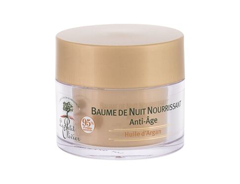 Noční pleťový krém Le Petit Olivier Argan Oil Nourishing Night Balm Anti-Aging 50 ml poškozená krabička