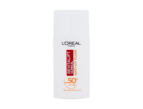 Denní pleťový krém L'Oréal Paris Revitalift Clinical Anti-UV Fluid SPF50+ 50 ml poškozená krabička