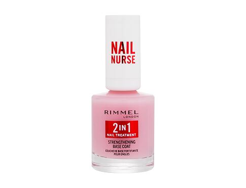 Lak na nehty Rimmel London Nail Nurse 2in1 Strenghtening Base Coat 12 ml