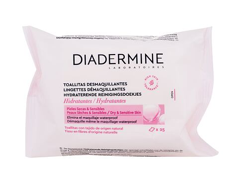 Čisticí ubrousky Diadermine Hydrating Cleansing Wipes 25 ks