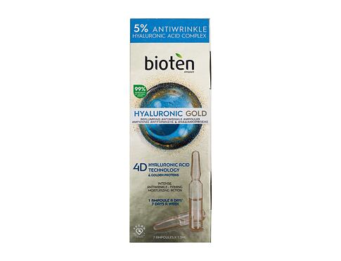 Pleťové sérum Bioten Hyaluronic Gold Replumping Antiwrinkle Ampoules 7x1,3 ml poškozená krabička