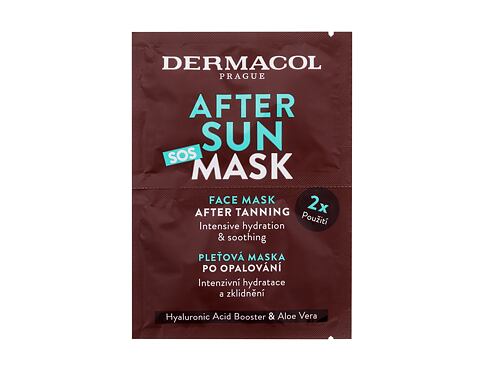 Přípravek po opalování Dermacol After Sun SOS Mask 2x8 ml