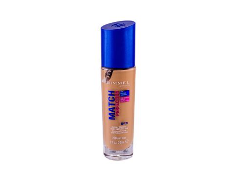 Make-up Rimmel London Match Perfection SPF20 30 ml 200 Soft Beige poškozený flakon