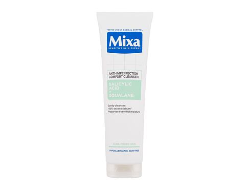 Čisticí gel Mixa Salicylic Acid + Squalane Anti-Imperfection Comfort Cleanser 150 ml