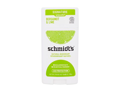 Deodorant schmidt's Bergamot & Lime Natural Deodorant 75 g poškozený obal