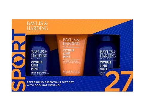 Sprchový gel Baylis & Harding Citrus Lime Mint Refreshing Essentials Gift Set 100 ml Kazeta