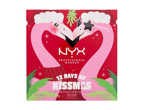 Dekorativní kazeta NYX Professional Makeup Fa La La L.A. Land 12 Days Of Kissmas 1 ks poškozená krabička Kazeta