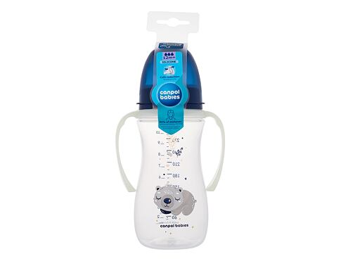 Kojenecká lahev Canpol babies Sleepy Koala Easy Start Anti-Colic Bottle Blue 12m+ 300 ml
