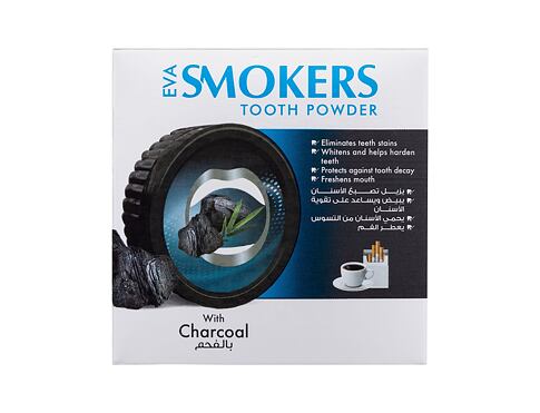 Bělení zubů Eva Cosmetics Eva Smokers Tooth Powder With Charcoal 40 g poškozená krabička