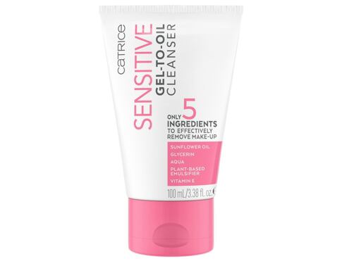 Čisticí gel Catrice Sensitive Gel-To-Oil Cleanser 100 ml
