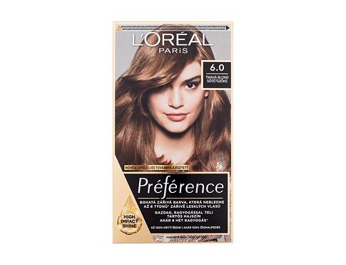 Barva na vlasy L'Oréal Paris Préférence 60 ml 6.0