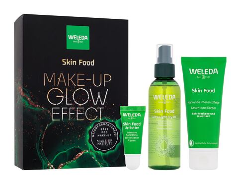 Balzám na rty Weleda Skin Food Make-up Glow Effect 100 ml poškozená krabička Kazeta