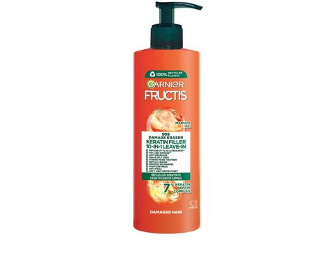 Sérum na vlasy Garnier Fructis SOS Damage Eraser Keratin Filler 10-In-1 Leave-In 400 ml