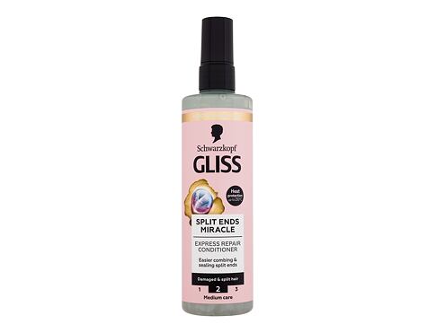Bezoplachová péče Schwarzkopf Gliss Split Ends Miracle Expres Repair Conditioner 200 ml poškozený flakon
