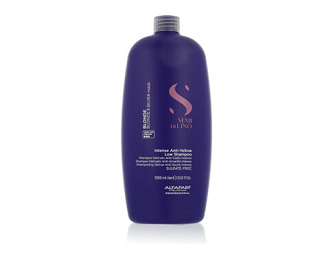 Šampon ALFAPARF MILANO Semi Di Lino Blonde Intense Anti-Yellow Low Shampoo 1000 ml