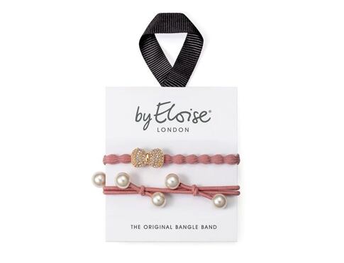 Gumička na vlasy By Eloise London Bangle Set Champagne Chic 1 ks