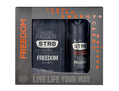 Toaletní voda STR8 Freedom 100 ml poškozená krabička Kazeta