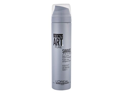 Objem vlasů L'Oréal Professionnel Tecni.Art Savage Panache Pure Powder Spray 250 ml poškozený flakon