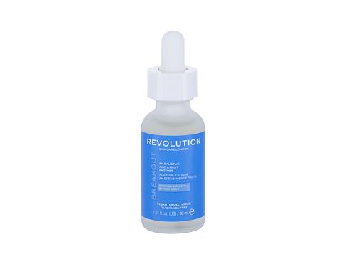 Pleťové sérum Revolution Skincare Breakout Strength Serum 2% Salicylic Acid & Fruit Enzyme 30 ml