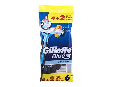 Holicí strojek Gillette Blue3 Smooth 6 ks poškozený obal