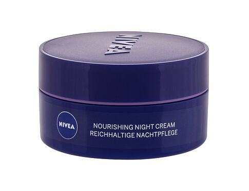 Noční pleťový krém Nivea Nourishing Night Cream Dry Skin 50 ml poškozená krabička
