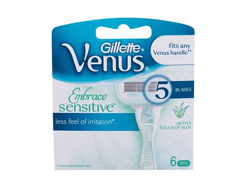 Náhradní břit Gillette Venus Embrace Sensitive 6 ks poškozená krabička