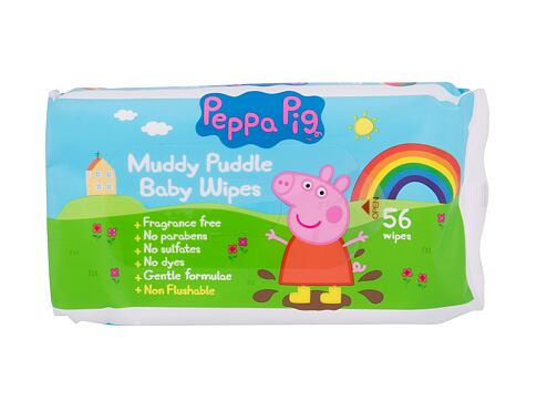 Čisticí ubrousky Peppa Pig Peppa Baby Wipes 56 ks poškozený obal