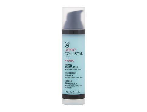 Denní pleťový krém Collistar Uomo Total Freshness Moisturizer Face and Eye Cream-Gel 80 ml poškozená krabička