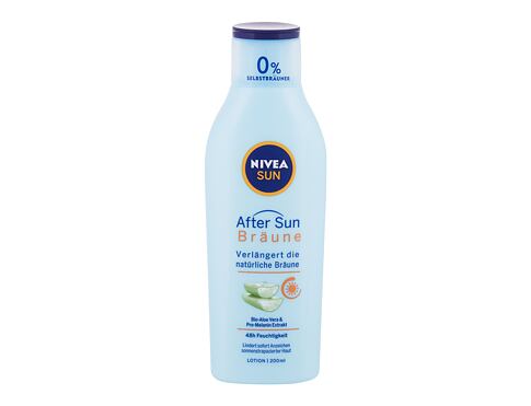 Přípravek po opalování Nivea After Sun Bronze Aloe Vera 200 ml poškozený flakon