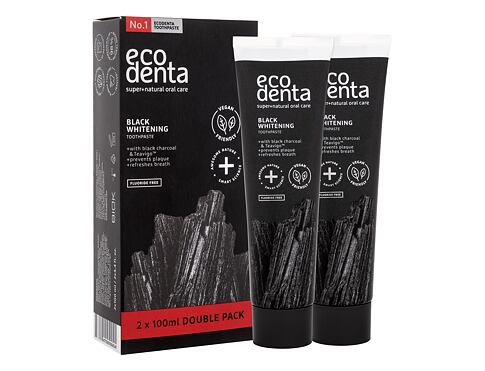Zubní pasta Ecodenta Toothpaste Black Whitening 100 ml poškozená krabička Kazeta
