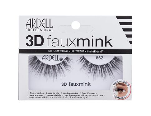 Umělé řasy Ardell 3D Faux Mink 862 1 ks Black