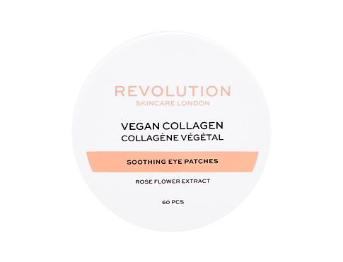 Maska na oči Revolution Skincare Vegan Collagen Soothing Eye Patches 60 ks