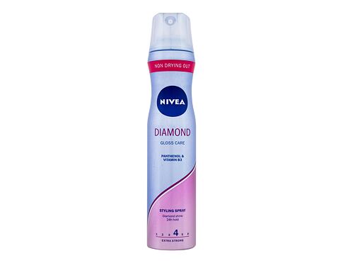 Lak na vlasy Nivea Diamond Gloss Care 250 ml poškozený flakon