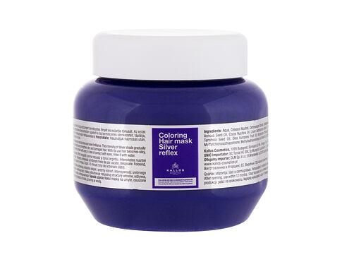 Maska na vlasy Kallos Cosmetics Silver Reflex 275 ml poškozený flakon