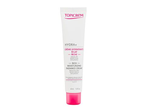 Denní pleťový krém Topicrem HYDRA+ Rich Moisturizing Radiance Cream 40 ml