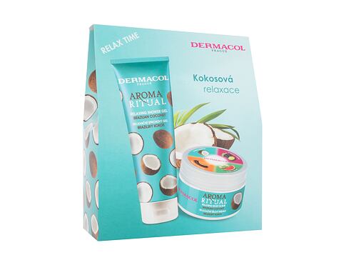 Sprchový gel Dermacol Aroma Ritual Brazilian Coconut 250 ml poškozená krabička Kazeta