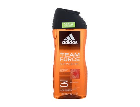 Sprchový gel Adidas Team Force Shower Gel 3-In-1 New Cleaner Formula 250 ml