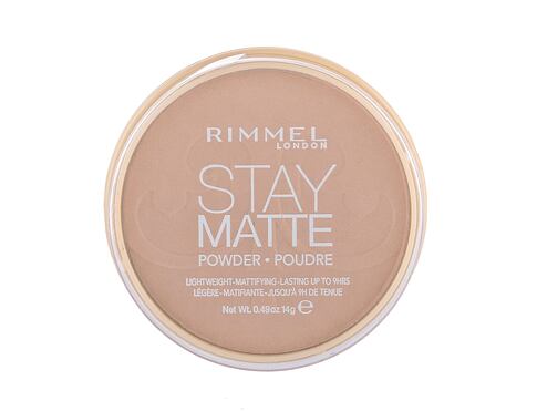 Pudr Rimmel London Stay Matte 14 g 010 Warm Honey poškozená krabička
