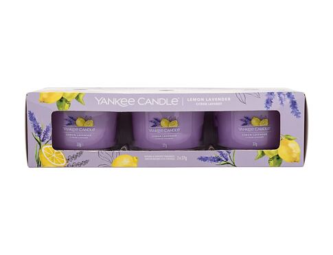 Vonná svíčka Yankee Candle Lemon Lavender 37 g poškozená krabička Kazeta