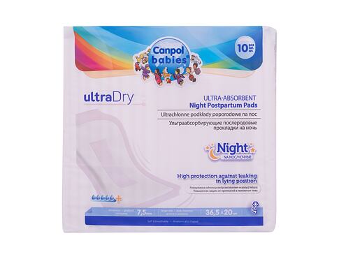 Porodnické vložky Canpol babies Ultra Dry Ultra-Absorbent Night Postpartum Pads 10 ks