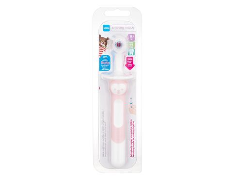 Klasický zubní kartáček MAM Baby´s Brush Training Brush 5m+ Pink 1 ks