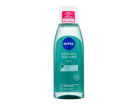 Pleťová voda a sprej Nivea Derma Skin Clear Toner 200 ml