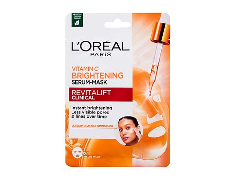 Pleťová maska L'Oréal Paris Revitalift Clinical Vitamin C Brightening Serum-Mask 26 g