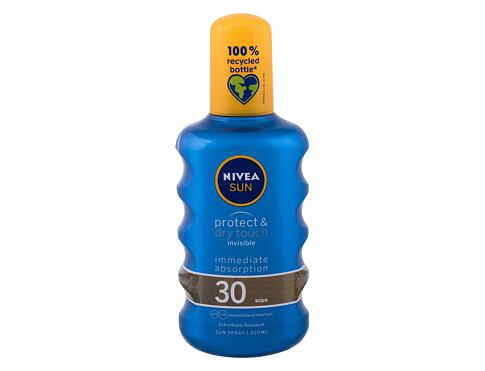 Opalovací přípravek na tělo Nivea Sun Protect & Dry Touch Invisible Spray SPF30 200 ml