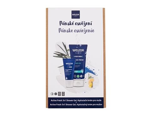 Sprchový gel Weleda For Men Active Fresh 3in1 200 ml Kazeta