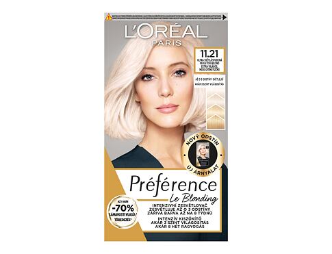 Barva na vlasy L'Oréal Paris Préférence Le Blonding 1 ks 11.21 Ultra Light Cold Pearl Blonde
