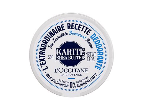 Deodorant L'Occitane Shea Butter The Incredible Deodorant Recipe 50 g