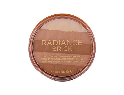 Bronzer Rimmel London Radiance Brick 12 g 001 Light poškozená krabička